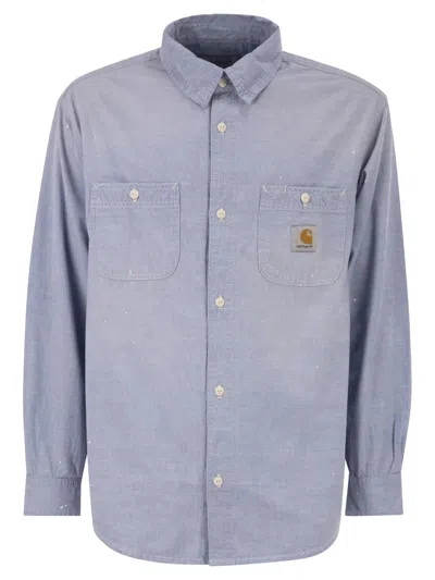 Carhartt Cotton Shirt With Paint Splatter Details In Animal Print