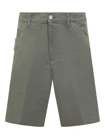 Carhartt Cotton Shorts In Yfgd Park Garment Dyed