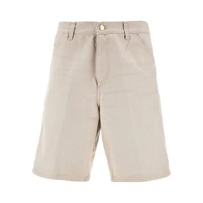 Carhartt Cotton Single Knee Shorts In Beige