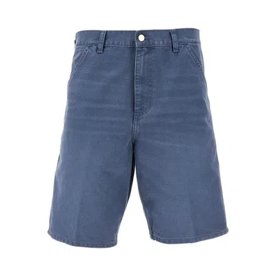 Carhartt Cotton Single Knee Shorts In Blue