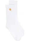 Carhartt Cotton Socks With Embroidered Logo In White