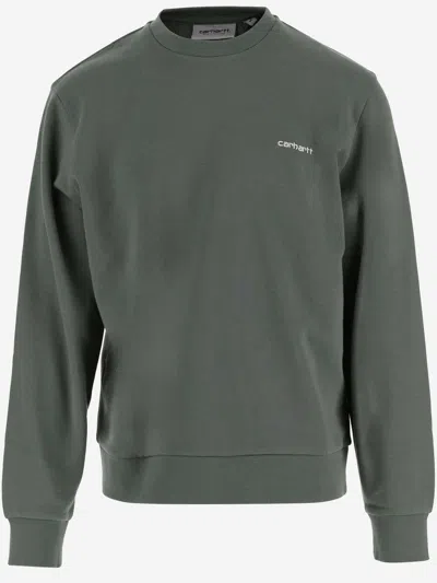 Carhartt Cotton Sweatshirt In Green