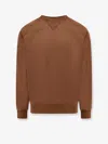 Carhartt Cotton Sweatshirt With Embroidered Logo In Brown