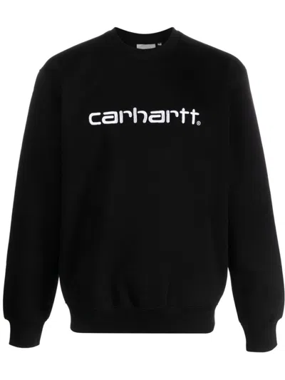 CARHARTT COTTON SWEATSHIRT WITH EMBROIDERED LOGO