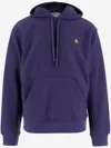 Carhartt Cotton Sweatshirt With Embroidered Logo In Purple