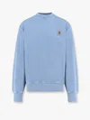 Carhartt Cotton Sweatshirt With Washed Out Effect In Blue