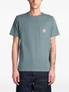 Carhartt Short Sleeve Pocket T Shirt Silver Pine In Green