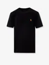 Carhartt Short Sleeve Chase T Shirt Dark Navy Gold In Black