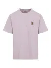 Carhartt Cotton Loose Fit T-shirt With Dropped Shoulders In Purple
