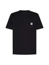 Carhartt Man T-shirt Midnight Blue Size Xl Cotton In Black