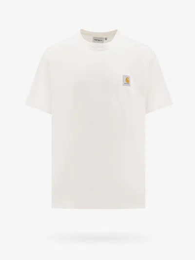 CARHARTT COTTON T-SHIRT WITH LOGO PATCH