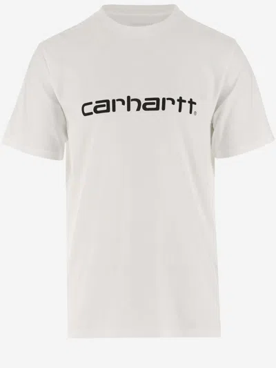 Carhartt Cotton T-shirt With Logo In White
