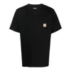 Carhartt Vintage  Pocket T Shirt Top In Washed Black, Men's At Urban Outfitters