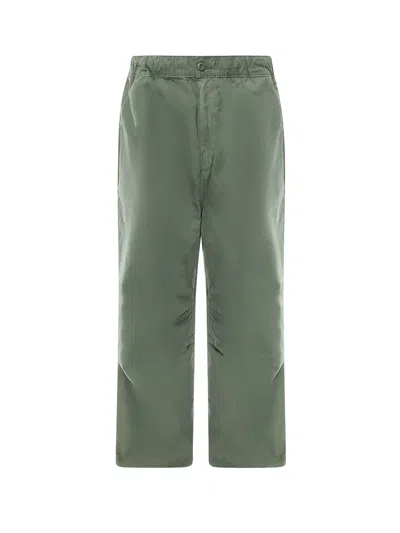 Carhartt Cotton Trouser With Logo Patch In Grey