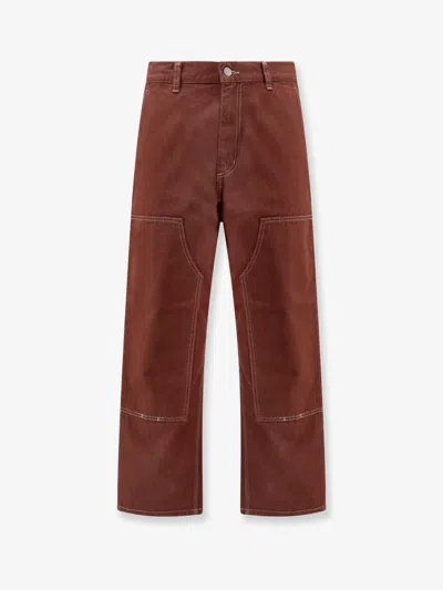 Carhartt Cotton Trouser With Stitched Profile