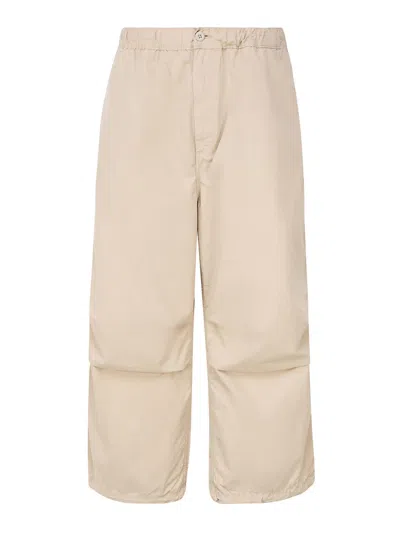 Carhartt Cotton Trousers In Beige