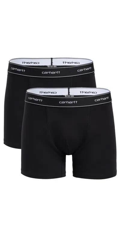 Carhartt Logo-waistband Boxers In Black