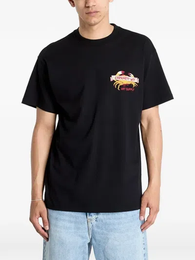 Carhartt Crab Paint Short-sleeve T-shirt In Blue