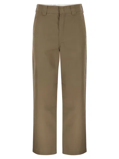 Carhartt Craft - Cotton Blend Trousers In Brown