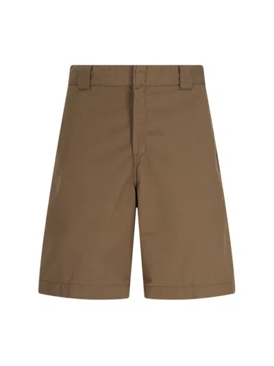 Carhartt Craft 斜纹布短裤 In Brown