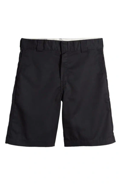 Carhartt Craft Twill Shorts In Black Rinsed