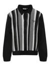 Carhartt Graphite Grey Cardigan With Pointed Collar In Black