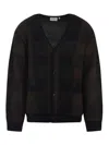 Carhartt Wip Embroidered Acrylic Blend Everson Cardigan In Black
