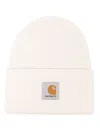 Carhartt Ribbed Knit Acrylic Watch Hat In Natural