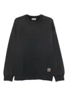 Carhartt Hudson Black Sweatshirt In Black
