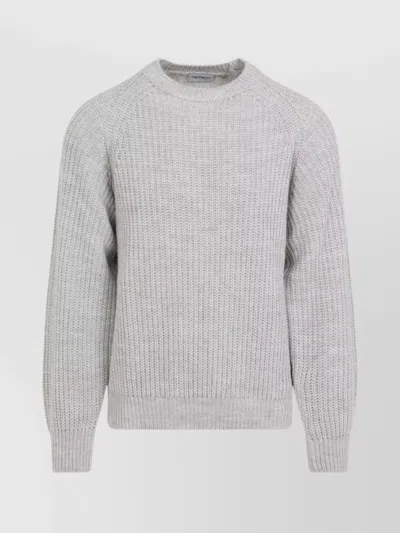 CARHARTT CREW NECK KNIT SWEATER WITH RIBBED CUFFS
