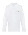 Carhartt Fleeced Cotton American Script Crew-neck Sweatshirt With Emb In White