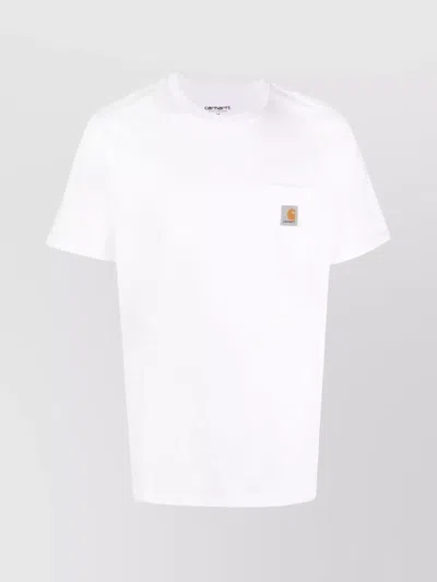 Carhartt Pocket T-shirt Featuring Logo Label In Xx White