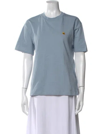 Pre-owned Carhartt Crew Neck Short Sleeve T-shirt In Blue
