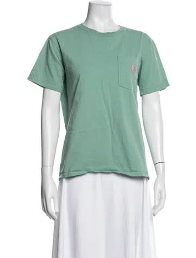 Pre-owned Carhartt Crew Neck Short Sleeve T-shirt In Green