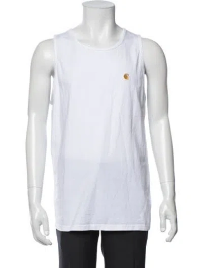 Pre-owned Carhartt Crew Neck Sleeveless T-shirt In White