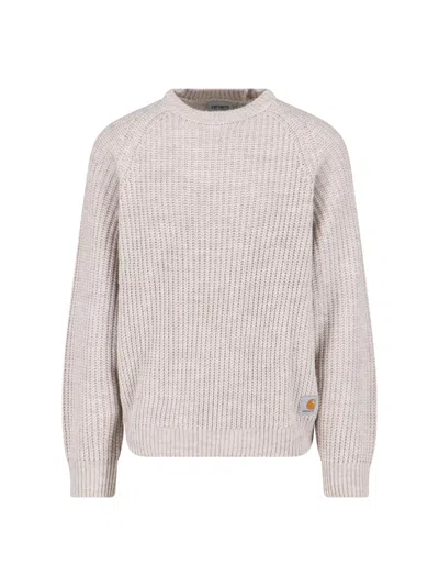 Carhartt Crewneck Sweater "firth" In White