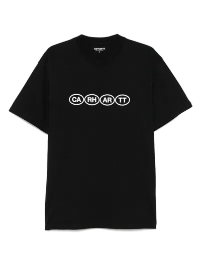 Carhartt Crewneck T-shirt In Cotton In Black