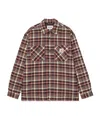 Carhartt Plaid Pattern Long Sleeve Shirt Jacket In Brown