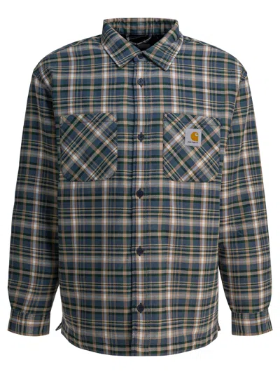 Carhartt Overshirt Jacket With Plaid Pattern And Pockets In Multi