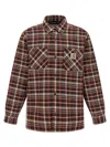 Carhartt Medium-weight Check Overshirt With Button Closure In Red