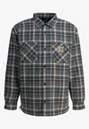 Carhartt Overshirt Jacket With Plaid Pattern And Pockets In Blue