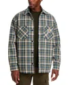 Carhartt Overshirt Jacket With Plaid Pattern And Pockets In Gray