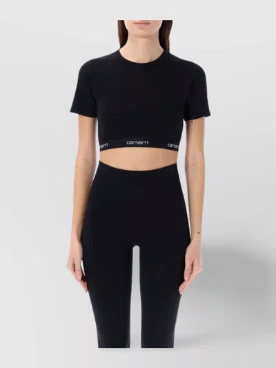 Carhartt W Script Crop Top In Black