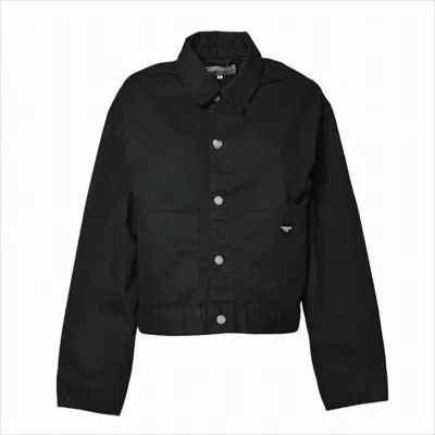 Carhartt Cropped Black Cotton Jacket