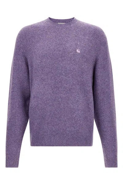 Carhartt Ribbed Cuff And Hem Knit Sweater Design In Purple