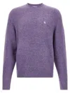 Carhartt Knitted Sweater With Soft Textured Fabric And Subtle Logo In Purple