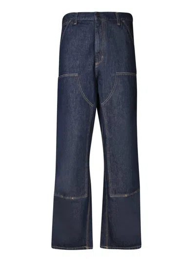 Carhartt Dark Blue Denim Double Knee Pant