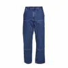 Carhartt Dark Blue Double Knee Denim Jeans In Multi