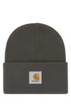 Carhartt Wip Dark Grey Acrylic Watch Hat In Brown