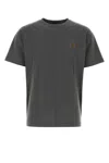 CARHARTT DARK GREY COTTON OVERSIZE S/S NELSON T-SHIRT